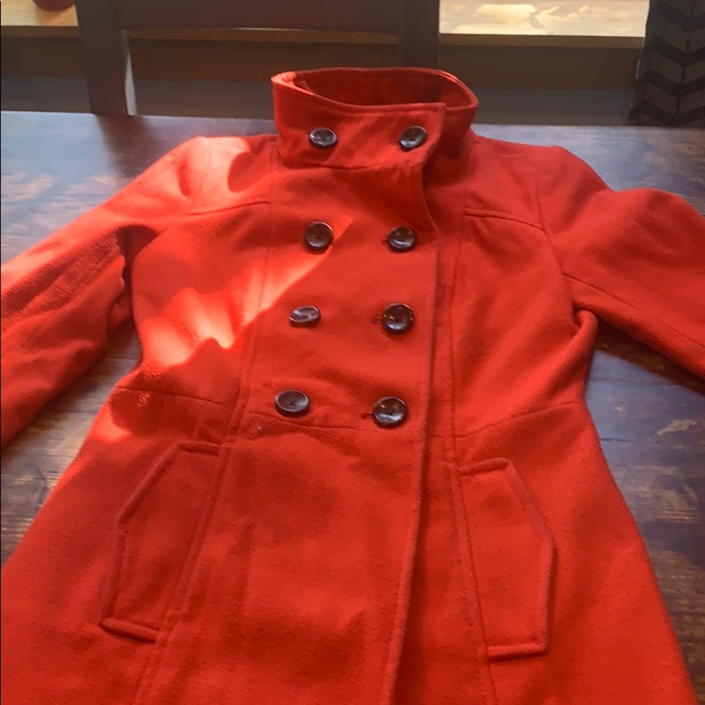 Old Navy Orange/Coral Peacoat